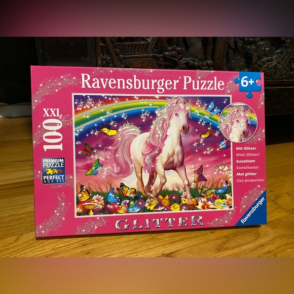 Ravensburger | Games | Ravensburger Glitter Puzzle 0 Pieces Xxl Unicorn ...